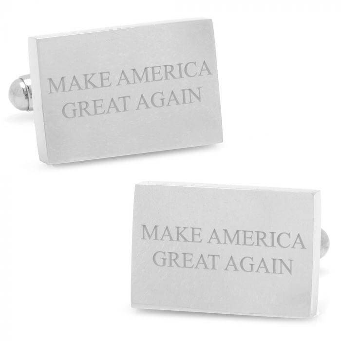 Make America Great Again Engraved Cufflinks of Trendolla - Trendolla Jewelry